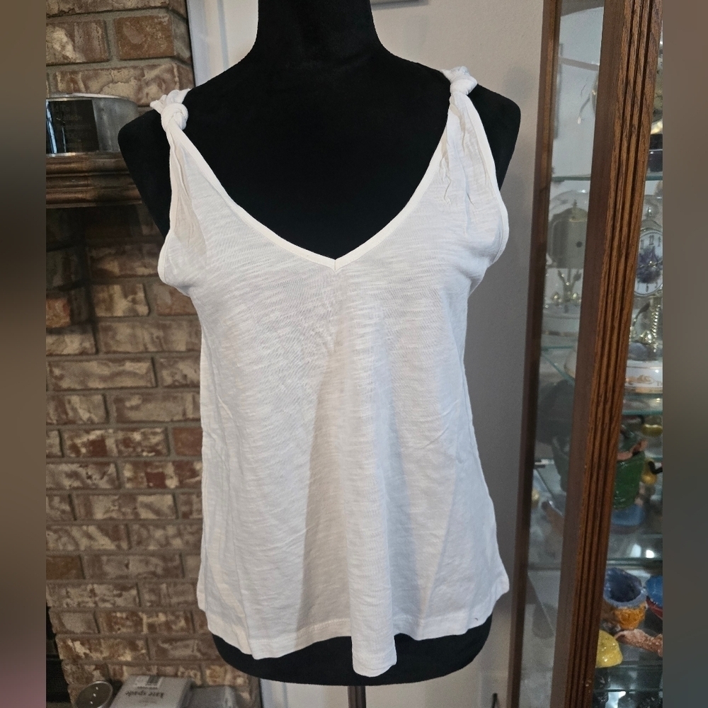 Dex reversible white tank top.